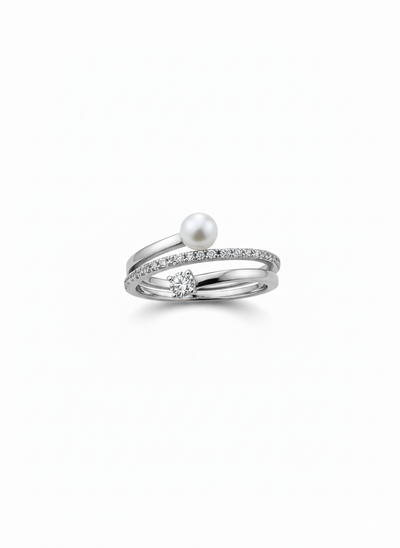 Pearl Orbit Ring