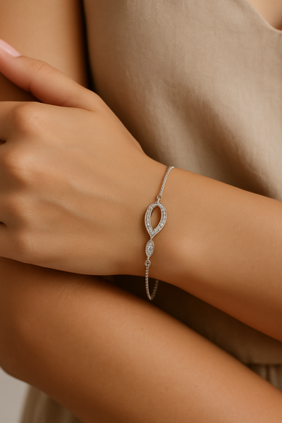 Open Teardrop Bracelet